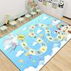 Snakes and Ladders Game Pattern Carpet Non-slip Home Living Room Sofa Area Rug Children's Early Education Institutions Floor Mat