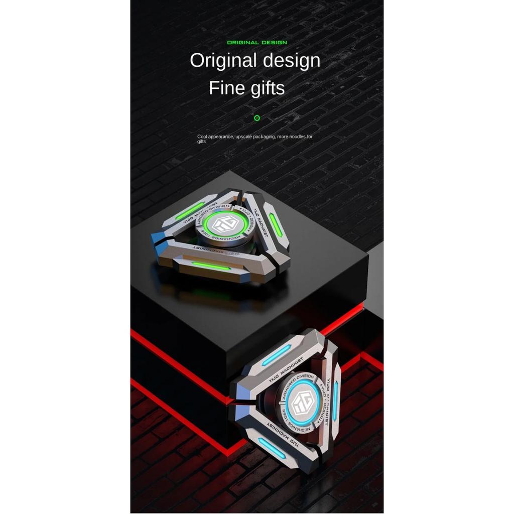 Technology Smart Fidget Spinner Metal Alloy Gyro Luminous Hand Stress Relief Toy Boy Adults Birtday Gifts STELLAR NUCLEUS