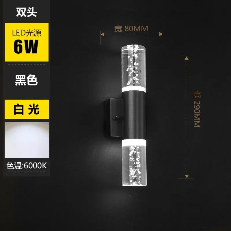 Bubble K9 Crystal Настенный светильник LED Space Алюминиевый водопроводный бра Золотая трубчатая лампа Роскошь Современный Простой