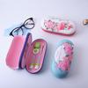 Handmade Chinese Style Double Layer Eyeglass and Contact Lens Case with Cute Digital Print