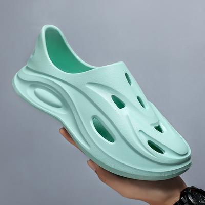 Мода Новые Женские Мужские Клоги Лето Женские Толстая Подошва Домашние Шлепанцы Мягкий ЭВА Сухие Клинья Платформа Садовая Обувь Пляжные Сандалии Домашние Тапочки