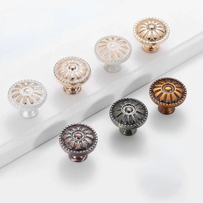 Alloy Gold Silver Cabinet Knobs and Handles Drawer Knobs Kitchen Cupboard Door Pulls Furniture Hardware