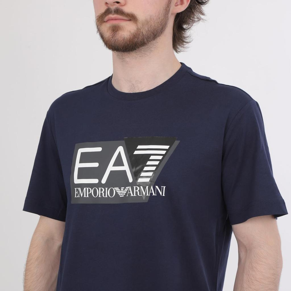 Emporio Armani EA7 Short Sleeve T-Shirt 3DPT81 PJM9Z (Navy, Medium) [Parallel Import]