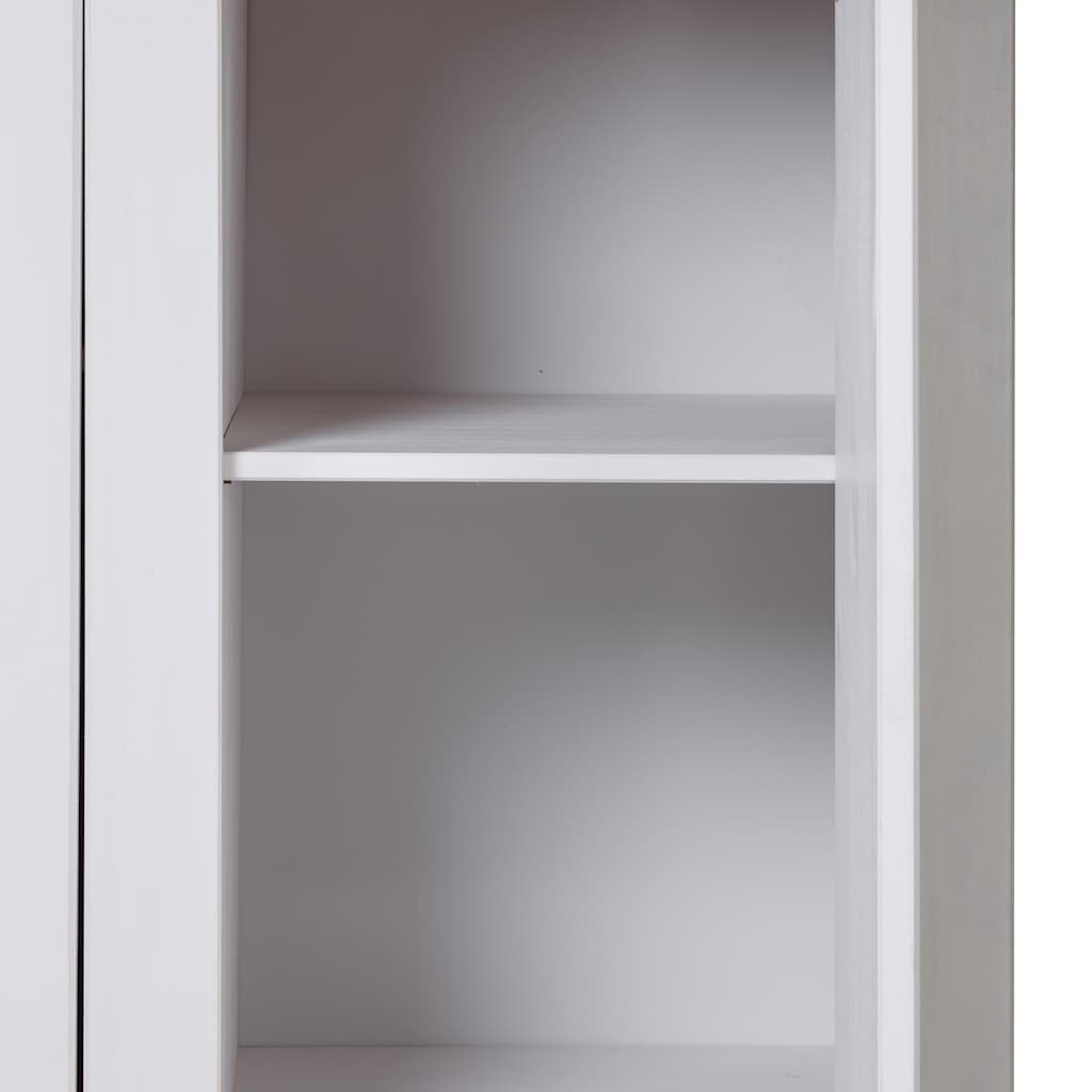 3 Door Wardrobe White 118 * 50 * 171.5 cm Pine Wood Panama Series