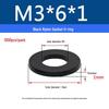 Black Nylon Plastic Flat Washer Ring M2-M20