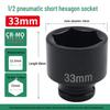 1/2" Пневматический Шестигранный Утолщенный Ударный Гайковерт Короткий Инструмент с Головкой