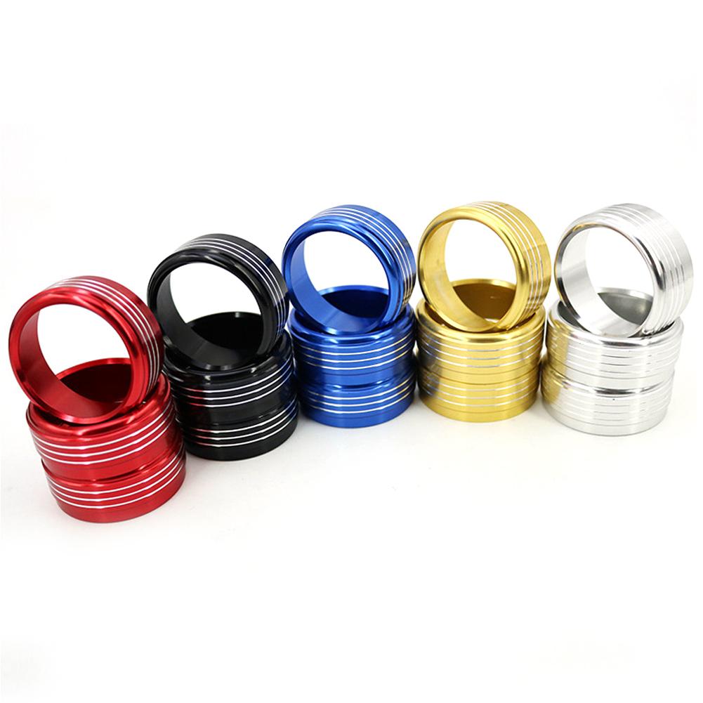 3Pcs/Set Car Styling AC Adjustment Knob Decorative Ring For Subaru Forester Impreza XV Crosstrek WRX Levorg Auto Accessories
