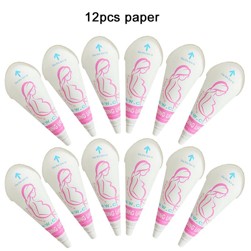 Силиконовый писсуар Одноразовый бумажный стоячий писсуар Женский Для беременных женщин Инструменты для экстренных ситуаций для кемпинга на открытом воздухе Портативный в машину