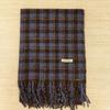Zhang Ruonan Dark Green Plaid Scarf Women's Winter Warm Versatile Thickened Warm Shawl Dual-purpose Scarf