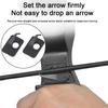 2Pcs Plastic Arrow Rest Black Recurve Bow Arrow Holder Self-Adhesive Back Hunting Shoot Targeting Accessory