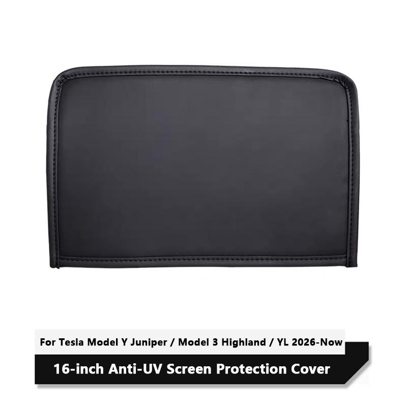 16-inch Center Console Screen Protection Cover For Tesla Model 3 / Y / YL 2026 Anti-UV Sunshade Navigation Display Dust Case