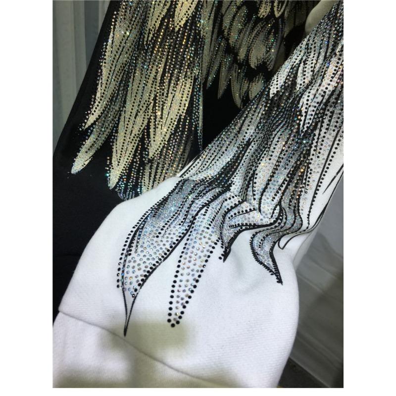 Плюс размер Толстовка National Tide Женская толстовка с капюшоном и большими крыльями