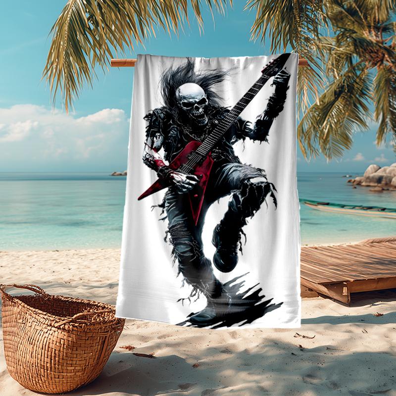 Rock Fashion Beach Towel: Ideal for Summer Adventures Soft, absorbent and quick drying suitable for swimming and bathing