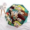 Loud House Fashionable Automatic Opening/Closing Folding Umbrella. Portable and Foldable, Ideal for Gift, Travel, and Daily Use.