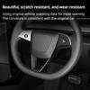 Steering Wheel Patch for Tesla Model 3 3+ ABS Carbon Fiber Decorative Sticker Modified Shell New Model Y Launch 2025 Accessories