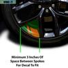 6X Car Wheel Rim Decals Mark Overlay Reflective Sticker Accessory New