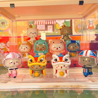Оригинальная MITAO Cat 3 Сезона Blind Box Счастливый Кот Милая Фигурка-Сюрприз Модель Мультфильма Кукла Мистери Бокс Игрушки Каваи Подарки на День Рождения