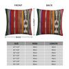 Guatemalan Fabric Square Pillowcase Polyester Linen Velvet Pattern Zip Decor Throw Pillow Case Car Cushion Cover