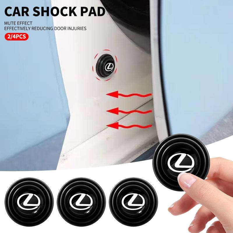 1/2/4pcs Car Door Anti-collision Shock Silicone Pad Stickers For Lexus F-SPORT ES RX NX LS UX LM LX GX LC RZ IS CT GS RC HS