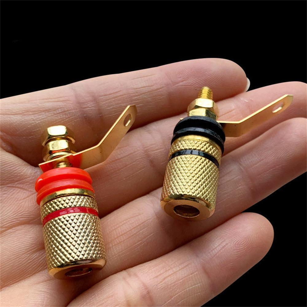20Pcs 4mm Amplifier Speaker Terminal Binding Post Socket Connector Red & Black