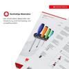 PB Swiss Tools SwissGrip Rainbow Screwdriver 4-Piece Set with Holder, Boxed, 8242RBCBB