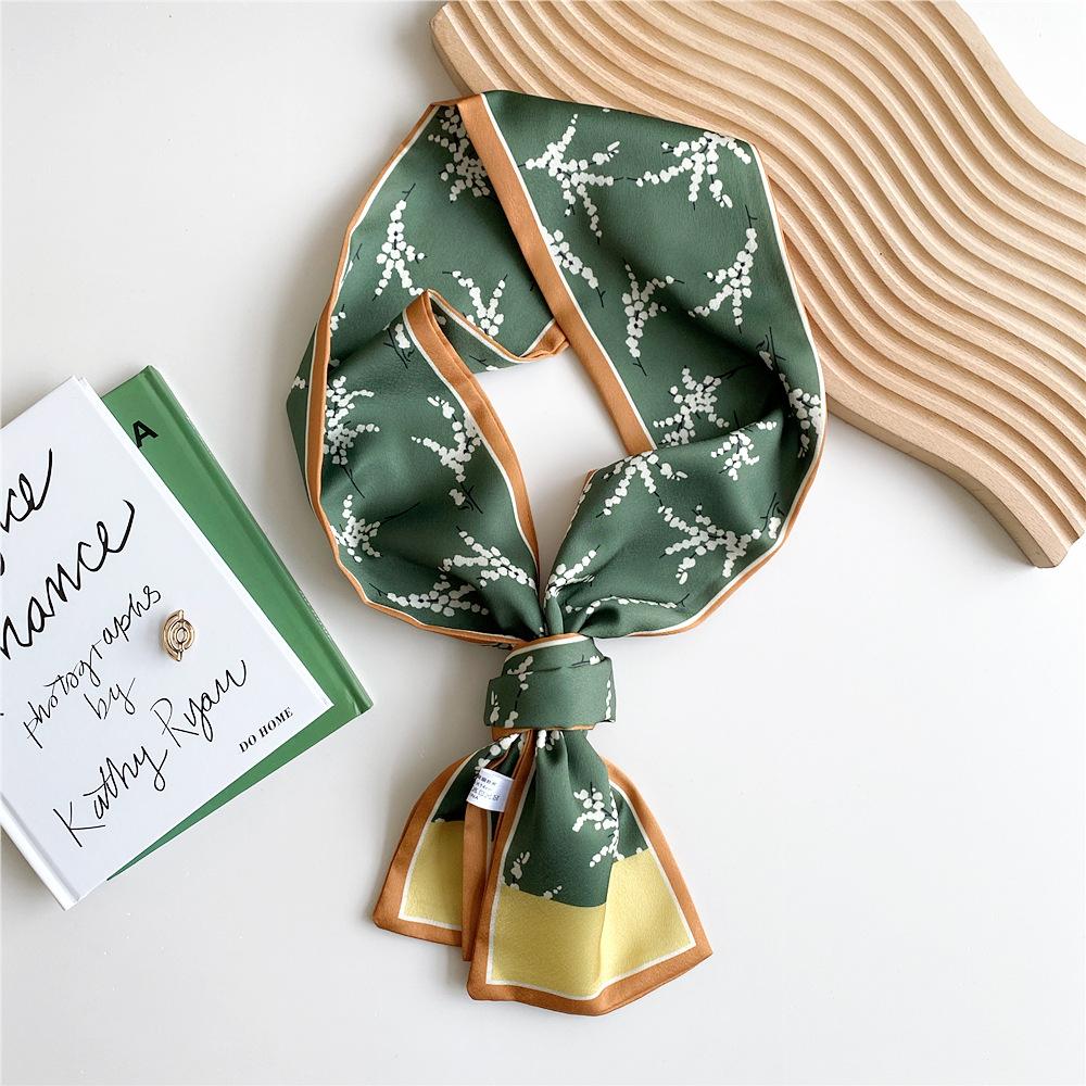 New Scarves Silk Scarves Women'S Spring And Autumn Season Long Decorative Professional Scarves Summer Thin Styles Paired With Shirts Stylish