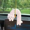 Милый кот, подвесное украшение для автомобиля с шнурком, легко устанавливается, ароматизатор, подвеска для зеркала заднего вида, подвеска для автомобильного зеркала