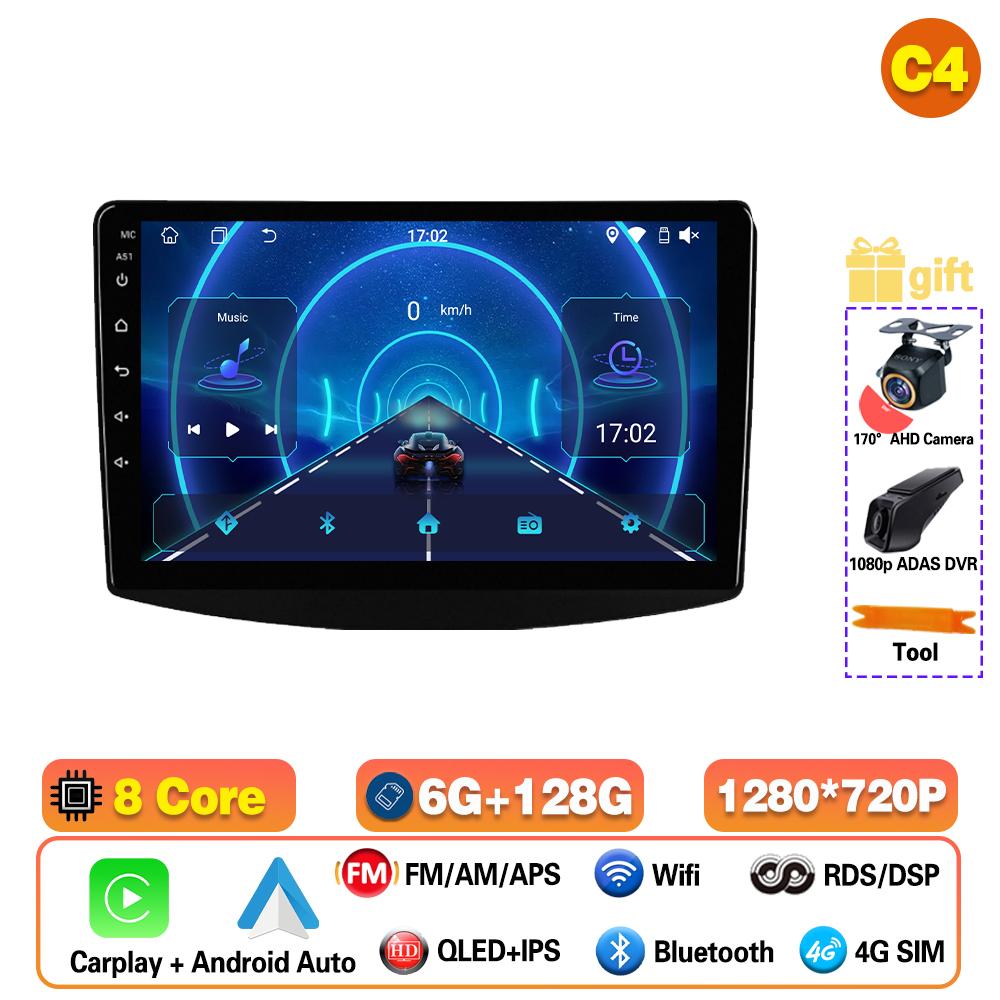 Autoradio Android 16 pour Mitsubishi Grandis 1 2003-2011, unité centrale multimédia vidéo, autoradio BT, navigation GPS, WIFI, 4G, DSP