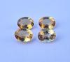 Ring Making Oval Cut Stones, 4 Pieces Natural Citrine Gemstone Lot, 7x9 Mm Size Lot, 6.60 Carat Loose Gemstone.