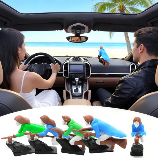 Метла Ведьминая Накладка на Приборную Панель Автомобиля Декор с Движением Дрифт Декор для Фанатов Ведьм и Волшебников Забавная Движущаяся Игрушка для Лобового Стекла