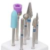 7pcs Stainless Steel Acrylic & Gel Polish Removal Bits  For Cuticle Remove