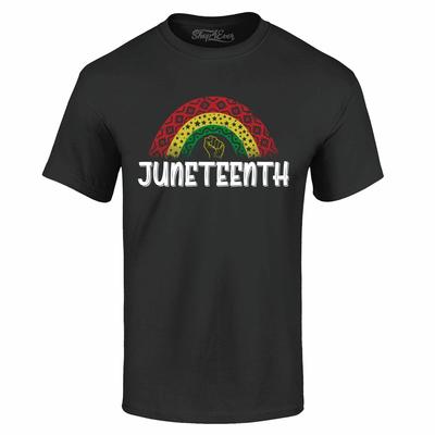 Футболка Juneteenth Радуга 19 июня 1865 г. Футболки Juneteenth