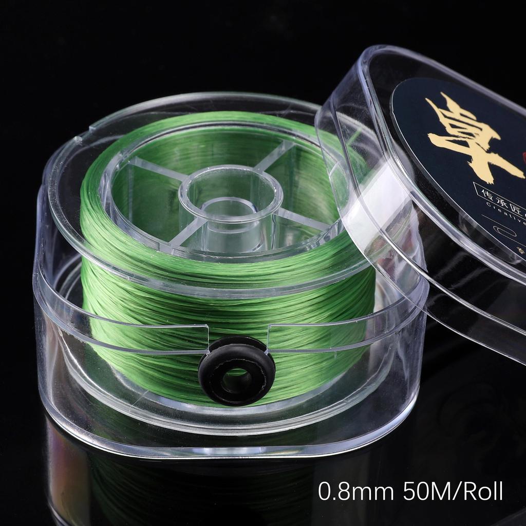 Прочная нейлоновая резиновая эластичная нить для изготовления украшений и браслетов - Разные цвета, 50-100 метров