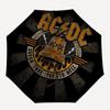 1 шт. Автоматический складной зонт группы ACDC с удобной трехскладной конструкцией и 8 металлическими спицами - подходит для ежедневного использования на улице