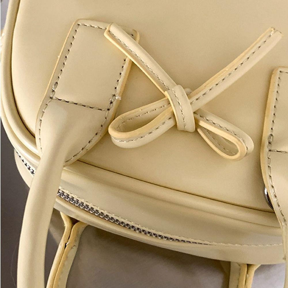 Solid Color Boston Bag PU Leather messenger bag Ins Shoulder Bag  Girls/Female