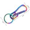 Quality Outdoor Tool Stainless Steel Key Ring Hook Camping Clip Keychain Holder Climbing Carabiner