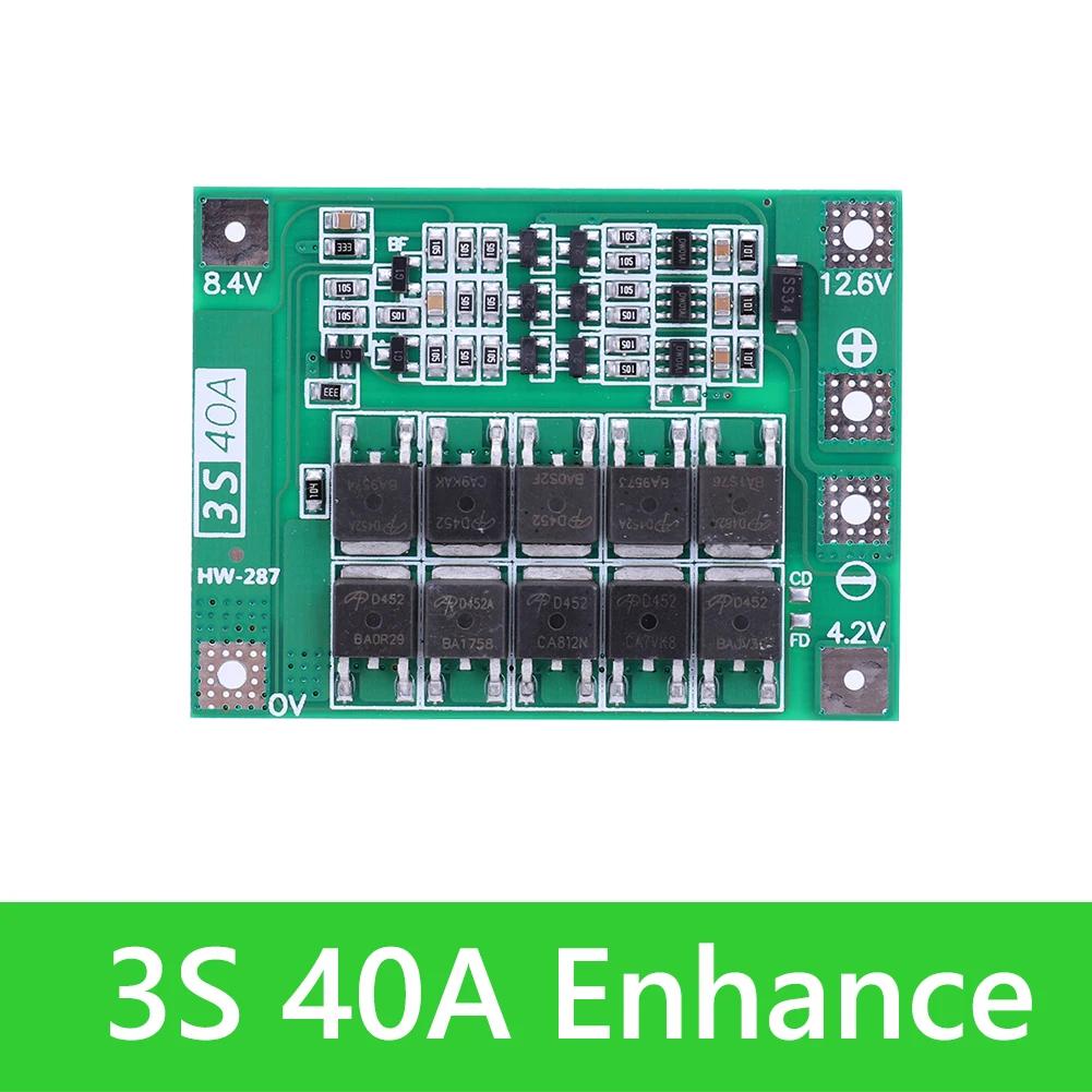 3s4s 20a 40a Liion 60a Плата защиты зарядного устройства литиевых батарей 18650 Bms Дрель Мотор 111v 126v148v Улучшить баланс