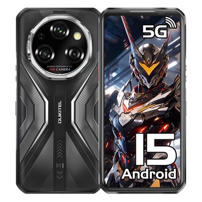 OUKITEL WP55 5G Защищенный телефон Разблокированный 5G-36 ГБ+256 ГБ/TF 2 ТБ Android 15 Защищенный смартфон, 11000 мАч/33 Вт, 6,6" FHD+120 Гц, 108 МП, IP68/5G Две SIM-карты NFC/OTG