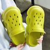 36~45 Women Mens Thick Sandals 2024 Summer Light EVA Casual Hole Shoes Clogs Lovers Home Garden Outdoor Lady Beach Flat Slippers