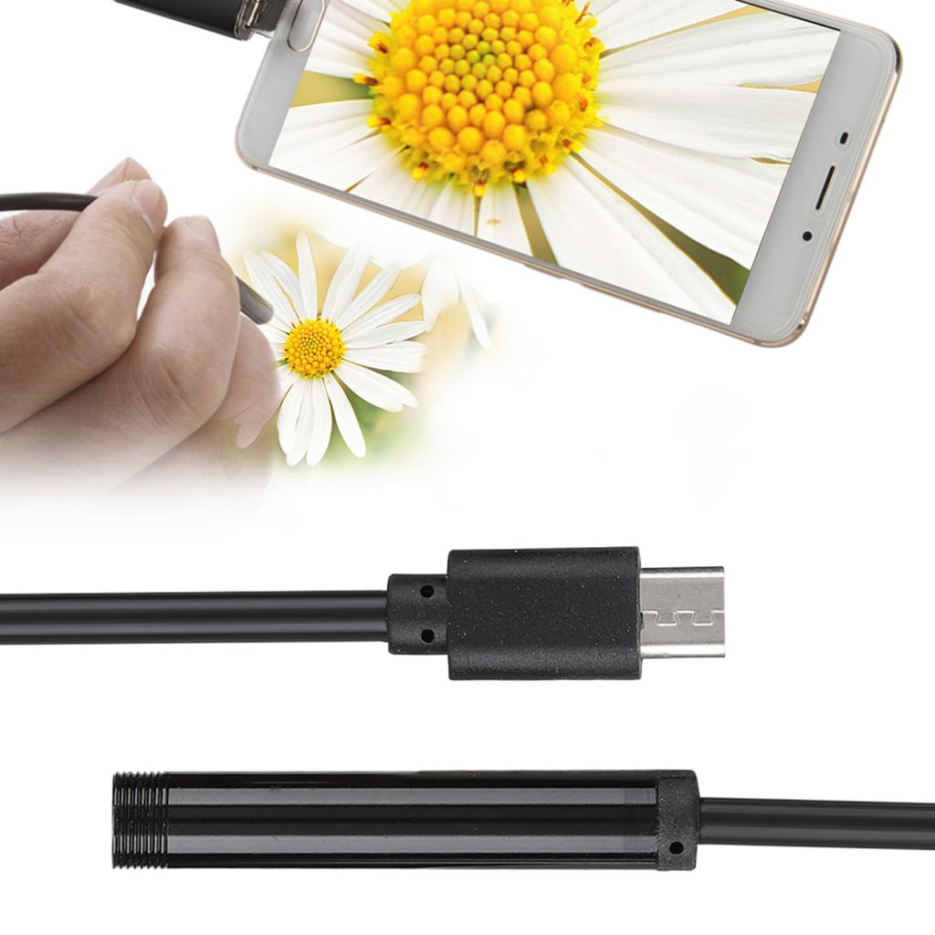 2-в-1 HD IP67 Водонепроницаемый 7мм Мобильный Эндоскоп для Android Windows с 2-метровым USB-кабелем