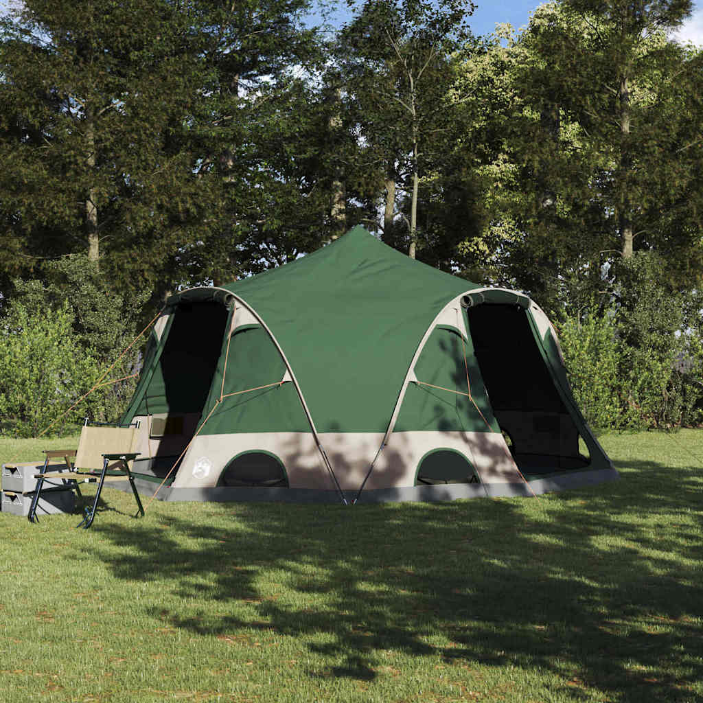 4 Person Dome Tent with Roof Green 505 x 450 x 248 cm