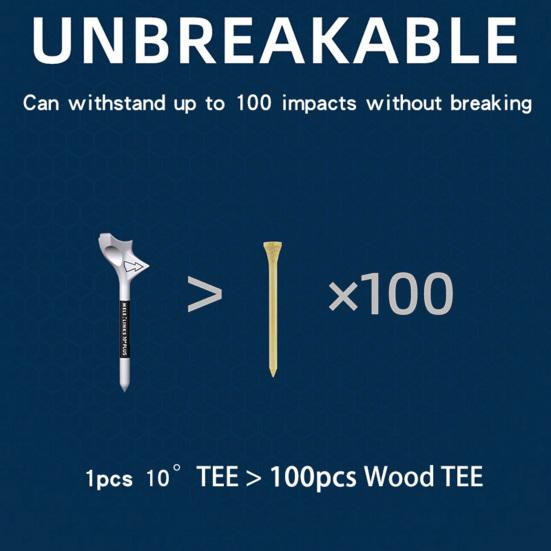 20PCS Professional Plastic Golf Tees Reduce Side Spin and Friction Increase Distance Golf