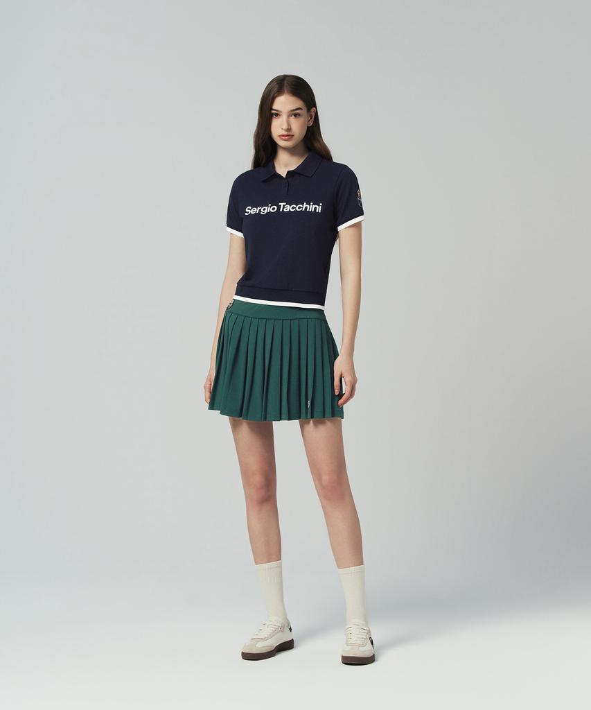 SERGIO TACCHINI Женская плиссированная юбка Mc Scratch Staff (Д.Грин)