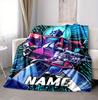 Custom Name Robo Battle Flannel Blanket Throw Blanket Soft Warm Sofa Bed Decor Unique Gift