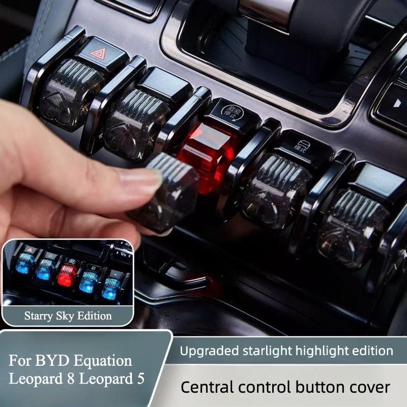 For BYD Equation Leopard 8 Leopard 5 Titanium 3 Central Control Button Protective Cover Interior Modification Supplies
