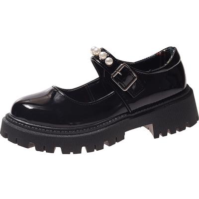 Туфли Мэри Джейн на толстой подошве в ретро-стиле с круглым носком, маленькие кожаные туфли, женские, с большим носком, во французском, британском, японском стиле, Jk, весенне-летние, нишевые