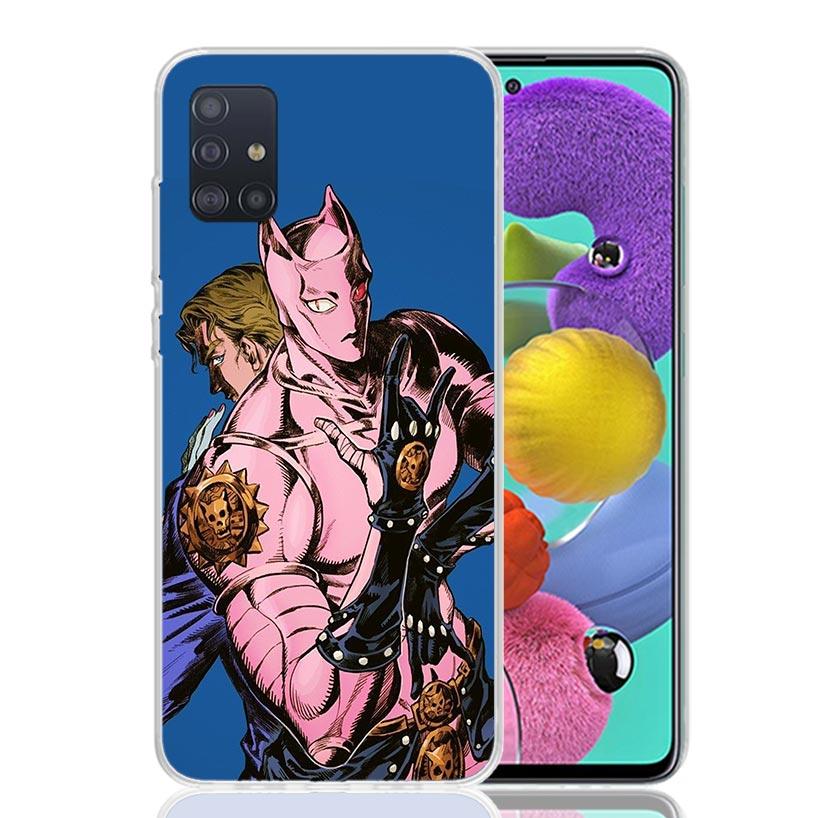 Чехол для телефона JoJo Adventure Killer Queen для Samsung Galaxy A52 A32 A22 A12 A02S A50S A30S A51 A31 AA71 Note 20 Ultra 10 S10 Plus