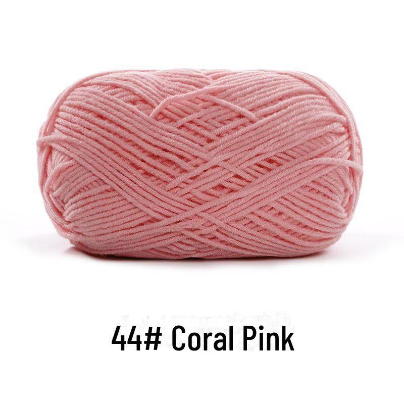 4-х ниточная пряжа из гребенного хлопка для кукол ручной работы, 40 г молочного хлопка, набор материалов для кукол своими руками