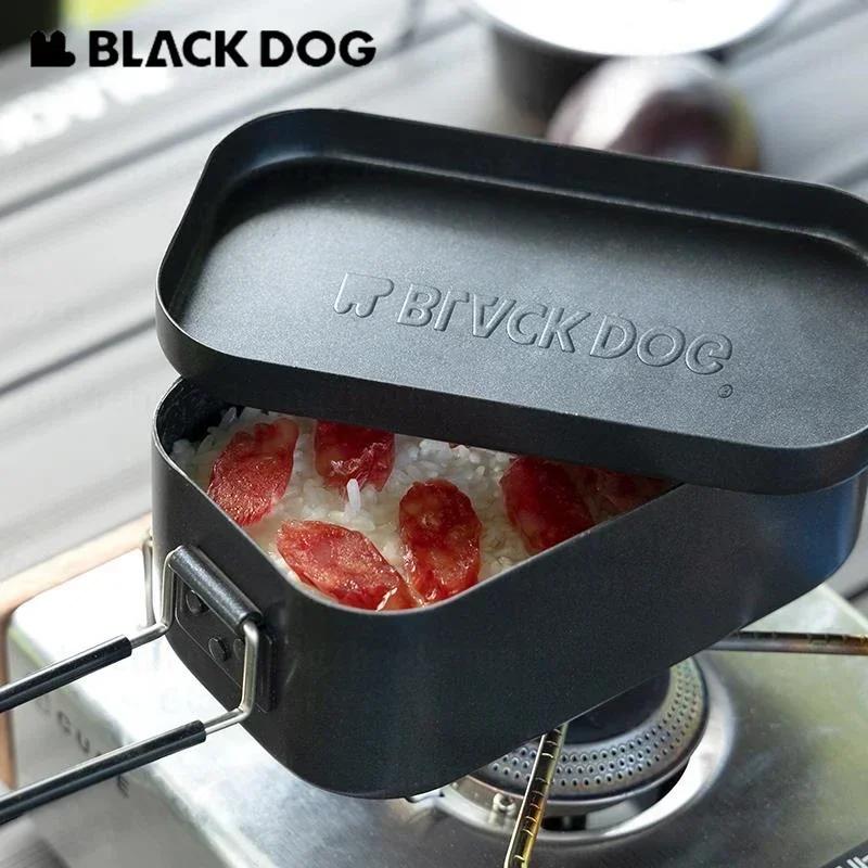 Naturehike Blackdog Стальная Посуда Кемпинг Пикник Еда Ужин Ланч-бокс Нержавеющая Сталь Контейнеры Ручка Складной Алюминий