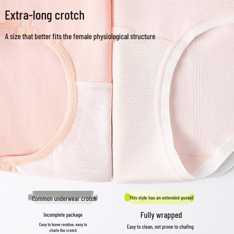 Miiow Girls' Cotton Antibacterial Briefs 4-Pack